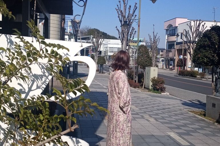 店の外