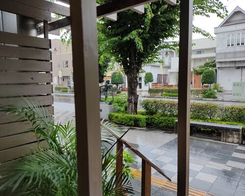 雨の栃木県佐野市