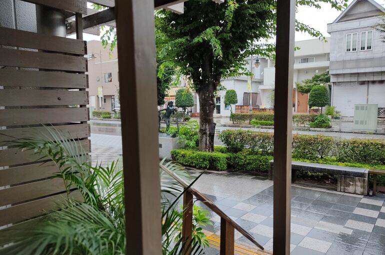 雨の栃木県佐野市