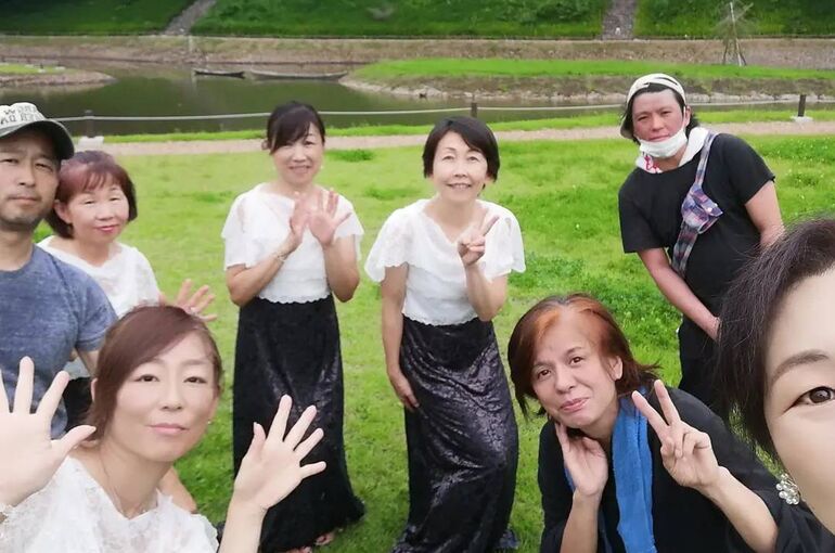 天人舞撮影後