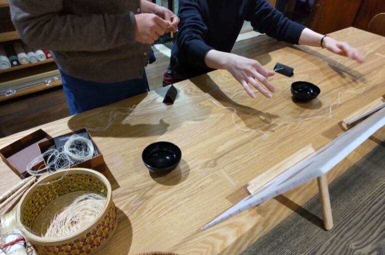 糸績み写真