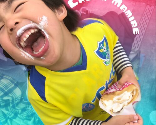 かつてのサッカー場にて