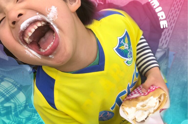 かつてのサッカー場にて